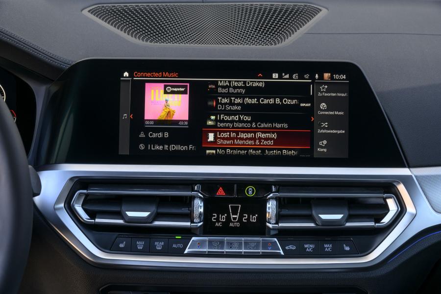 Детали интерьера BMW 320d Sport Line (G20) 2019 года  (WW) (фото 308 из 311)